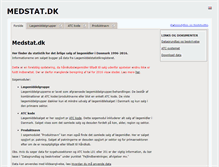 Tablet Screenshot of dkma.medstat.dk