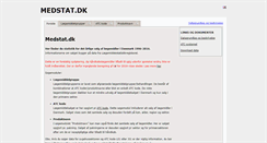 Desktop Screenshot of medstat.dk