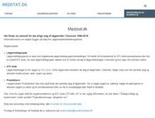 Tablet Screenshot of medstat.dk